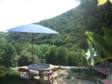 Location chambres d'h�tes en C�vennes - vue de la salle de s�jour