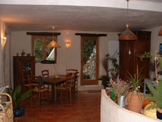 Location gite et chambres d'h�tes en C�vennes - Le Mas des Nabi�res, la salle � manger familiale